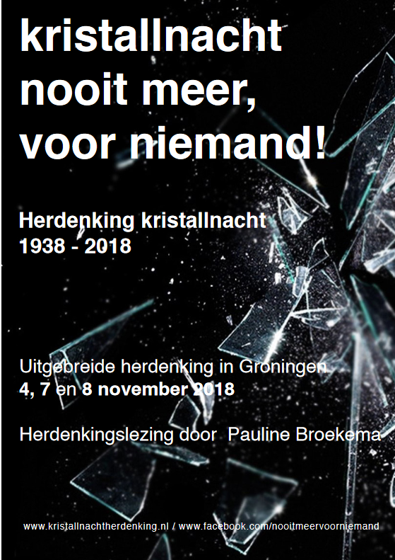 Poster Kristallnachtherdenking 2018